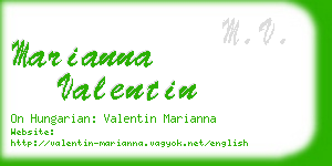 marianna valentin business card